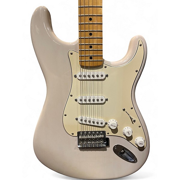 Used Fender Standard Stratocaster Pearl White Solid Body Electric Guitar