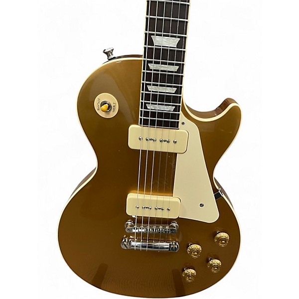 Used Gibson Les Paul Standard 1950S Neck Gold Top Solid Body Electric Guitar