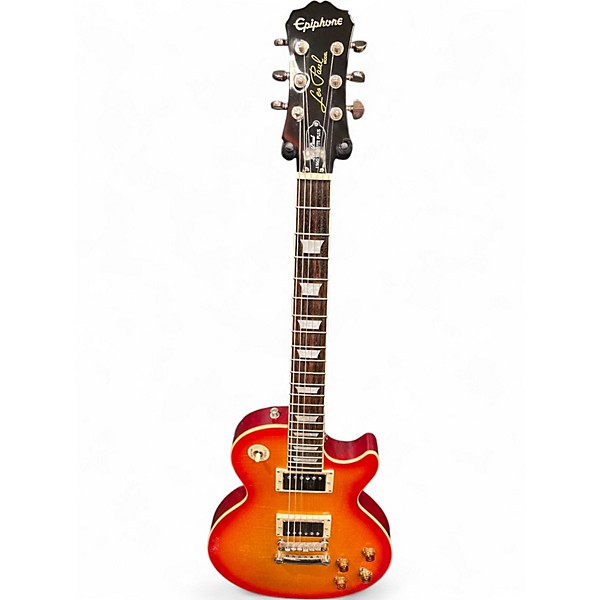 Used Epiphone les paul 1960 Tribute Plus Cherry Sunburst Solid Body Electric Guitar