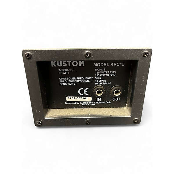 Used Kustom PA KPC15 Unpowered Speaker