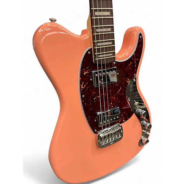 Used 2024 G&L CLF RESEARCH ESPADA HH CUSTOM BUILT TO ORDER SUNSET CORAL Solid Body Electric Guitar