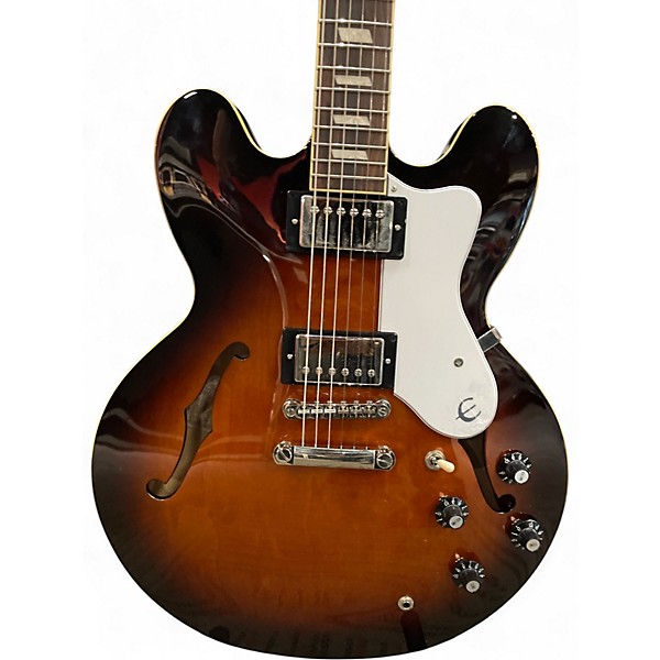Used 2020s Epiphone BONEHEAD RIVIERA 2 Color Sunburst Hollow Body Electric Guitar