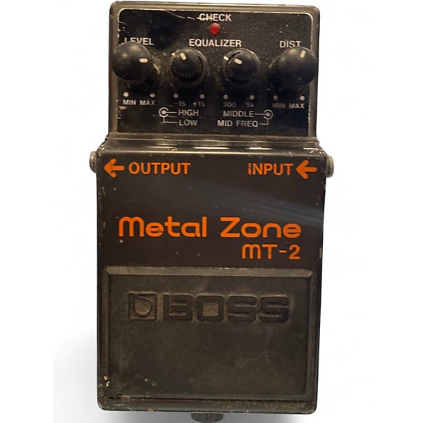 Used BOSS MT2 Metal Zone Distortion Effect Pedal