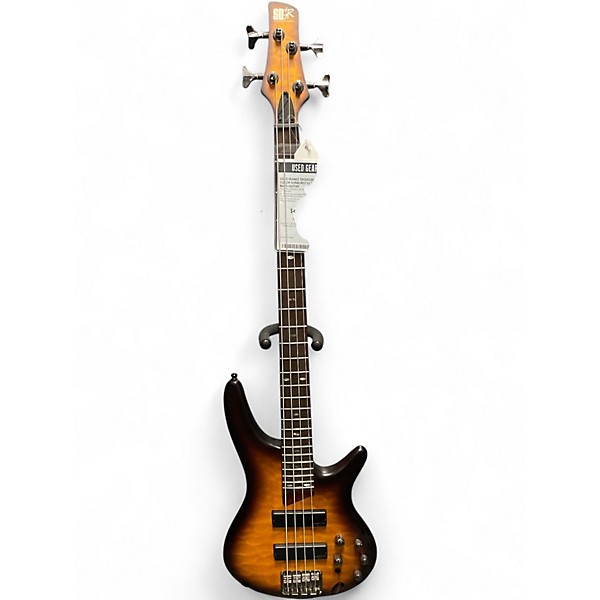 Used Ibanez SR500QM 2 Color Sunburst Electric Bass Guitar