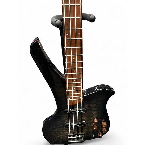 Used Jackson AG4 ANTI GRAVITY Trans Black Electric Bass Guitar