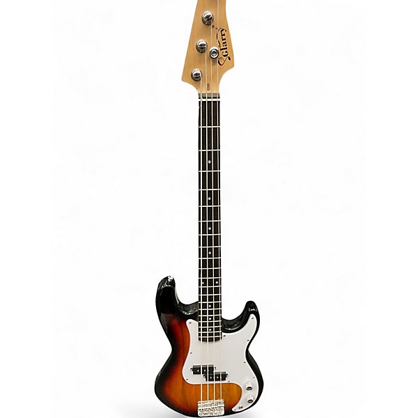 Used Glarry BASS Orange Electric Bass Guitar