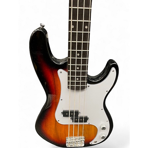 Used Glarry BASS Orange Electric Bass Guitar