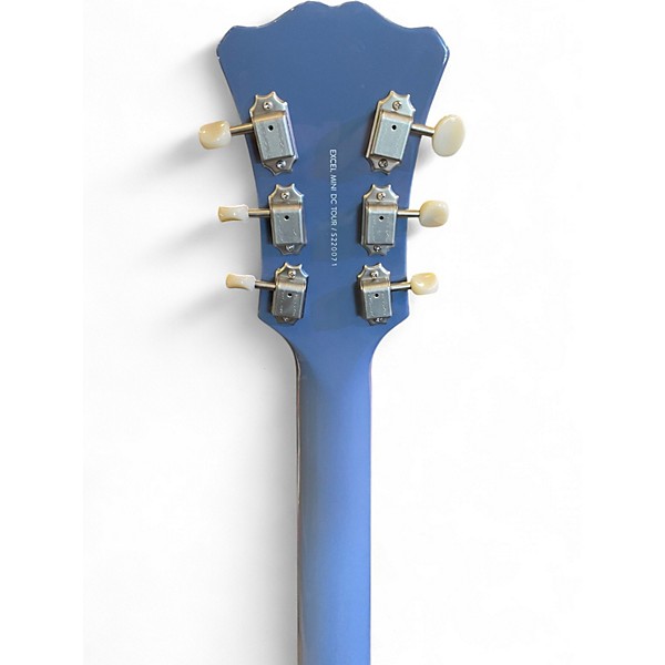 Used D'Angelico EXCEL MINI DC TOUR Blue Hollow Body Electric Guitar