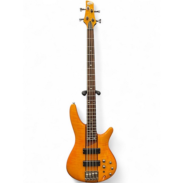 Used Ibanez SR700 Yellow Electric Bass Guitar