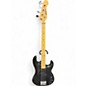 Used Applause Double Cutaway Black Electric Bass Guitar thumbnail
