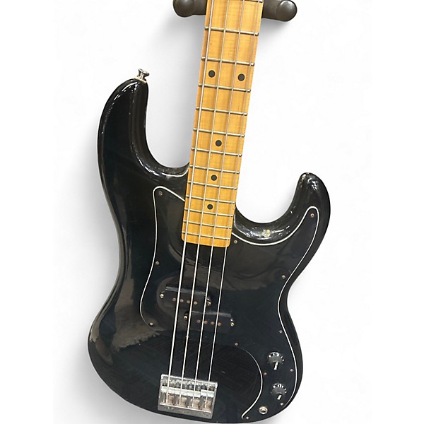 Used Applause Double Cutaway Black Electric Bass Guitar