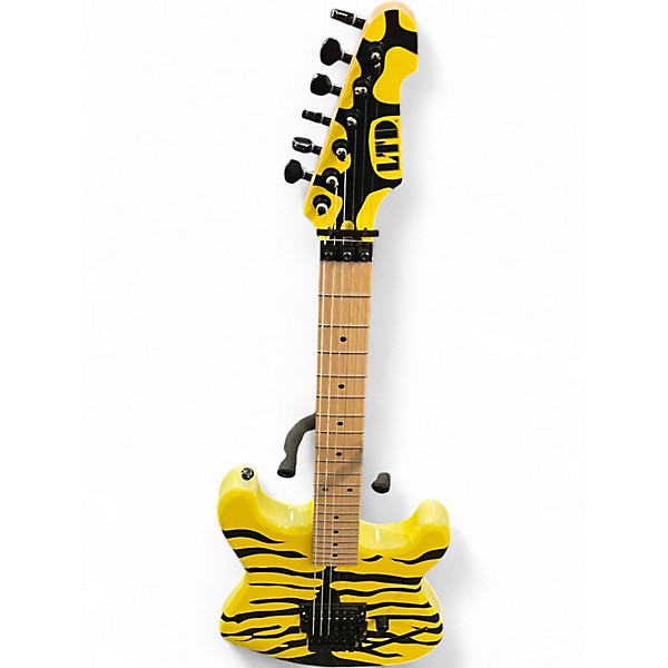 Used ESP LTD GL200MT yellow tiger stripes Solid Body Electric Guitar