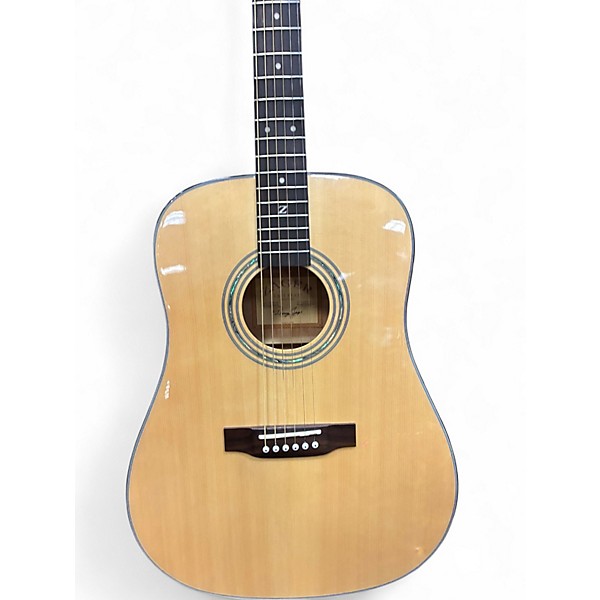 Used Zager zad-20en Natural Acoustic Electric Guitar