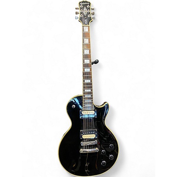 Used Epiphone Les Paul Custom Pro Black Solid Body Electric Guitar