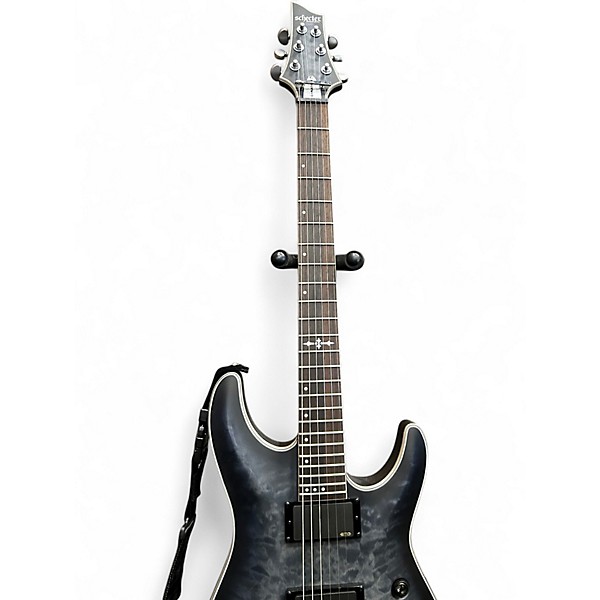 Used Schecter Guitar Research C1 Platinum Trans Charcoal Solid Body Electric Guitar