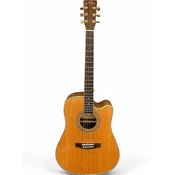 Used Zager ZAD-900 CE Vintage Natural Acoustic Electric Guitar