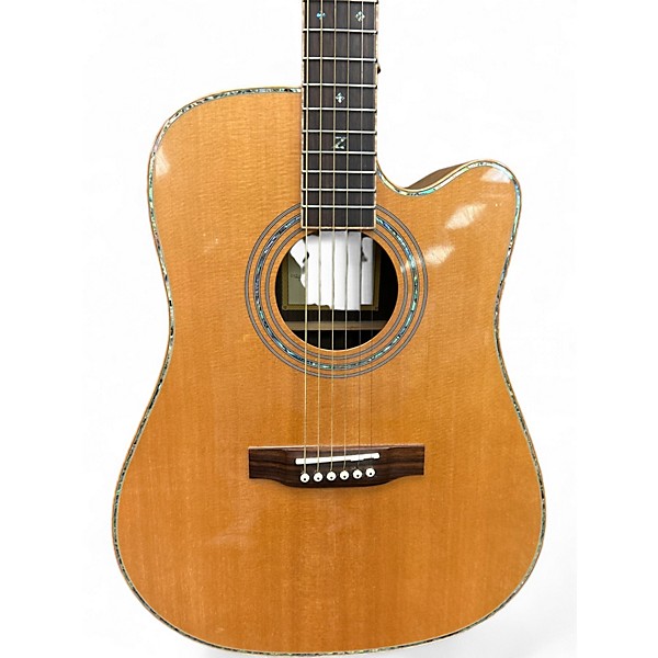 Used Zager ZAD-900 CE Vintage Natural Acoustic Electric Guitar