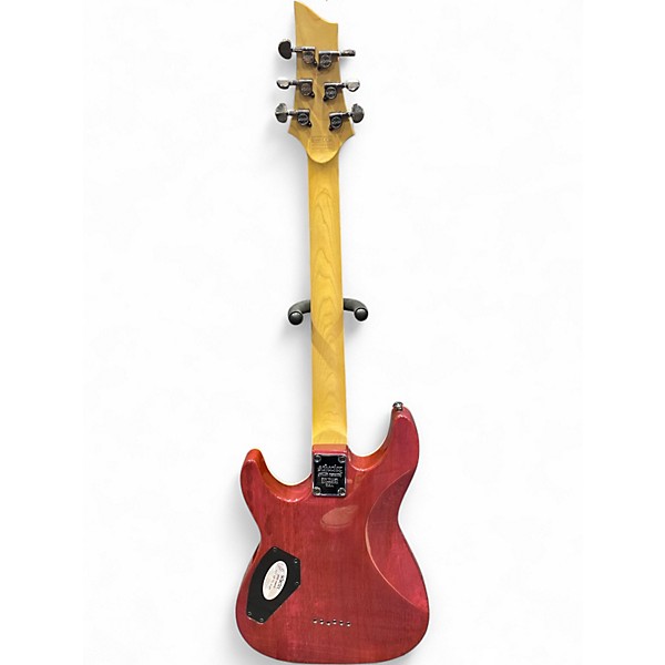 Used Schecter Guitar Research Omen Extreme 6 ELECTRIC MAGENTA Solid Body Electric Guitar