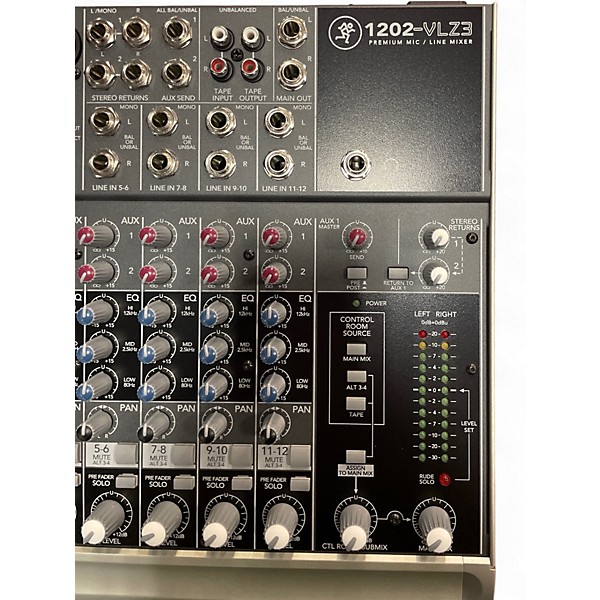 Used Mackie 1202VLZ3 Unpowered Mixer