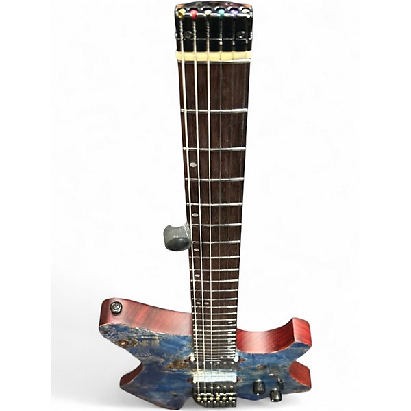 Used Eart GW2 BURLED BLUE Solid Body Electric Guitar