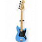 Used Squier Bronco Blue Electric Bass Guitar thumbnail