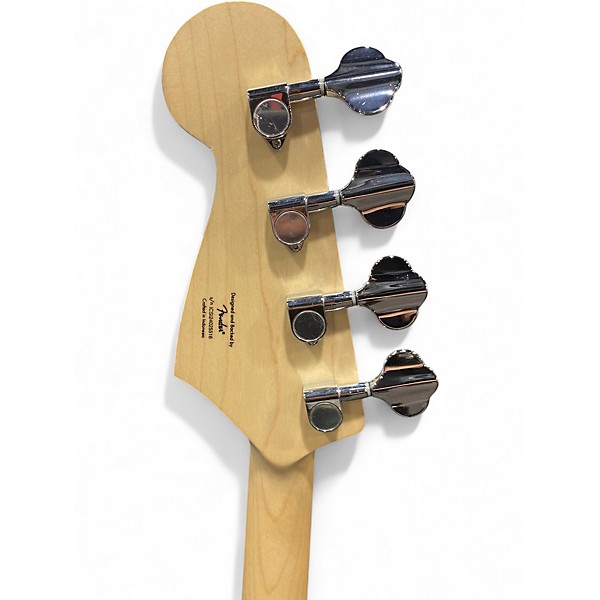 Used Squier Bronco Blue Electric Bass Guitar