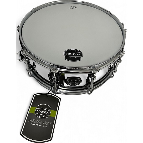 Used Mapex 14X5.5 Armory Tomahawk Black Chrome Drum