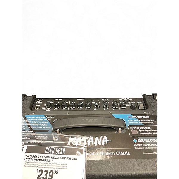Used BOSS Katana KTN50 50W 1X12 GEN 3 Guitar Combo Amp