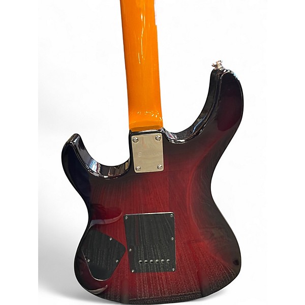 Used Yamaha PAC611VFM Dark Red Burst Solid Body Electric Guitar