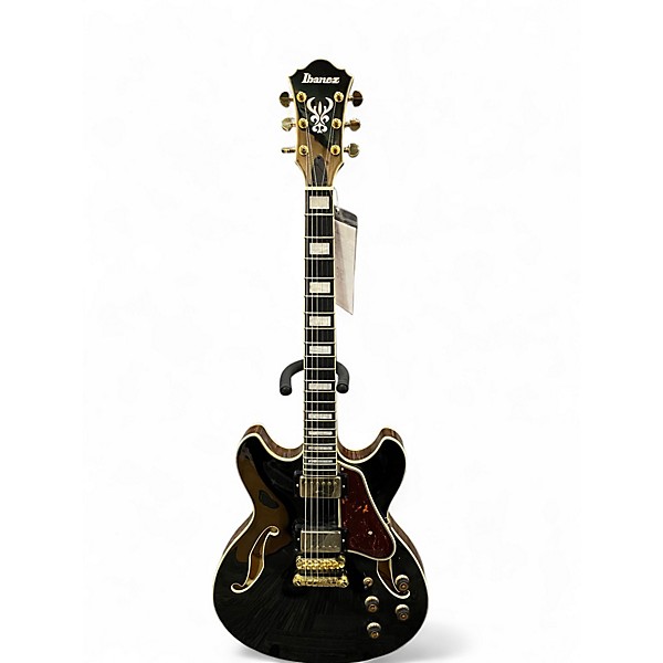 Used Ibanez AS93BC-BK Black Hollow Body Electric Guitar