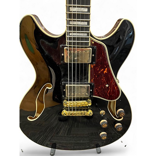 Used Ibanez AS93BC-BK Black Hollow Body Electric Guitar