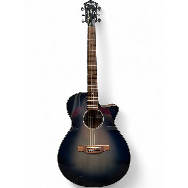 Used Ibanez AEG50 Indigo Blue Burst Acoustic Electric Guitar