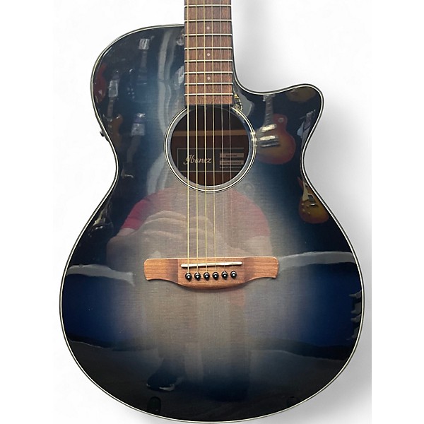 Used Ibanez AEG50 Indigo Blue Burst Acoustic Electric Guitar