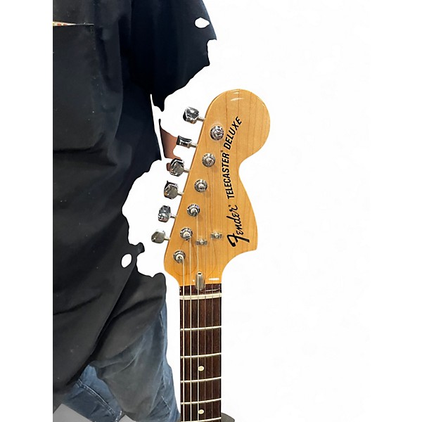 Used Fender Chris Shiflett Telecaster Deluxe BLACK Solid Body Electric Guitar