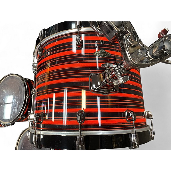 Used TAMA 5 Piece Starclassic NEON ORANGE OYSTER Drum Kit