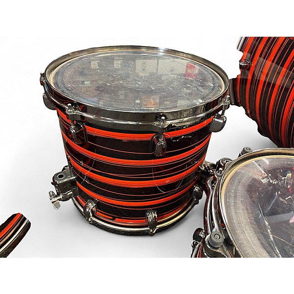 Used TAMA 5 Piece Starclassic NEON ORANGE OYSTER Drum Kit
