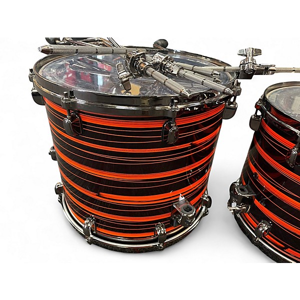Used TAMA 5 Piece Starclassic NEON ORANGE OYSTER Drum Kit