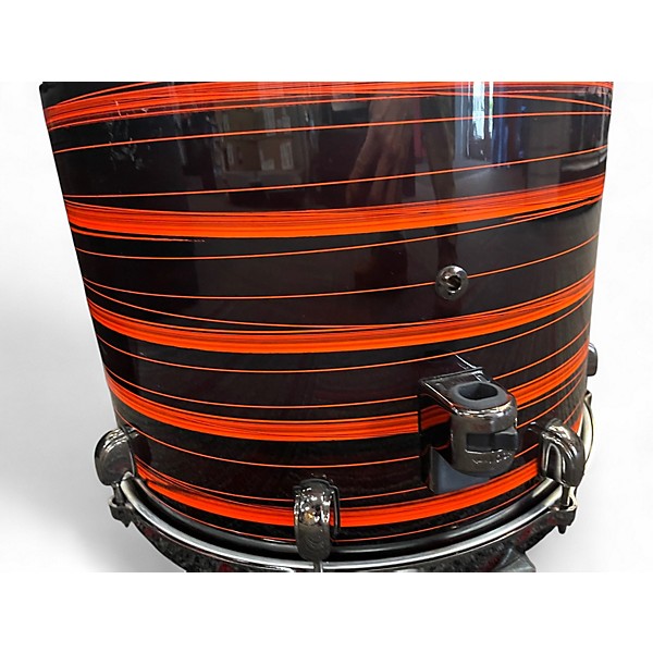 Used TAMA 5 Piece Starclassic NEON ORANGE OYSTER Drum Kit