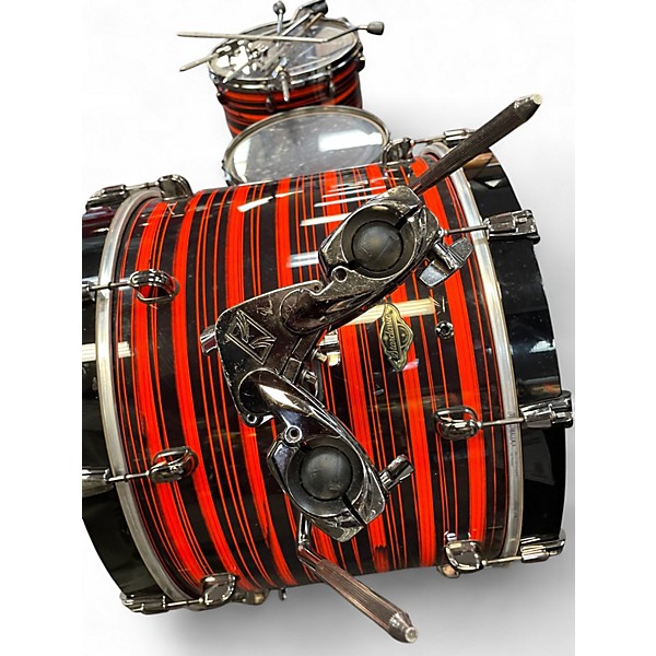 Used TAMA 5 Piece Starclassic NEON ORANGE OYSTER Drum Kit
