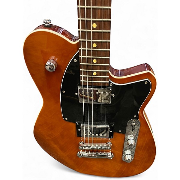 Used Reverend Charger Amber Solid Body Electric Guitar