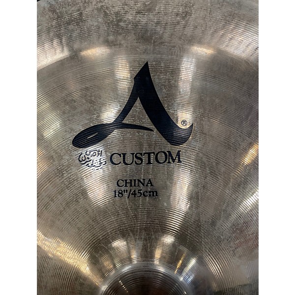 Used Zildjian 18in A Custom China Cymbal