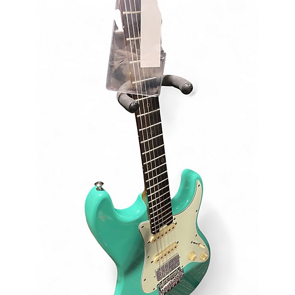 Used Schecter Guitar Research Nick Johnston Traditional HSS Electric Guitar Atomic Green M TEAL Solid Body Electric Guitar
