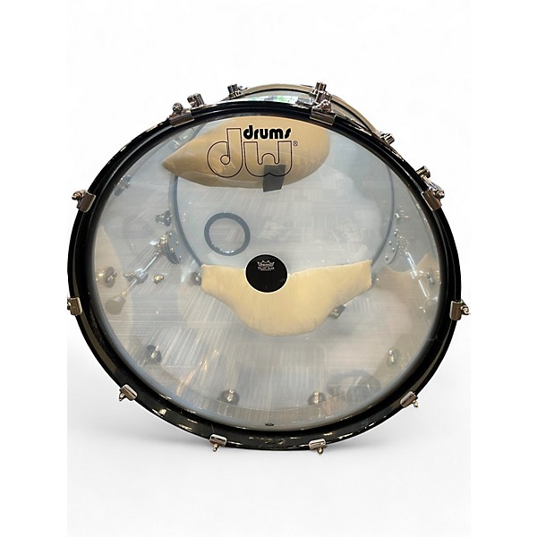 Used DW 5 Piece Design Series Acrylic Clear Drum Kit