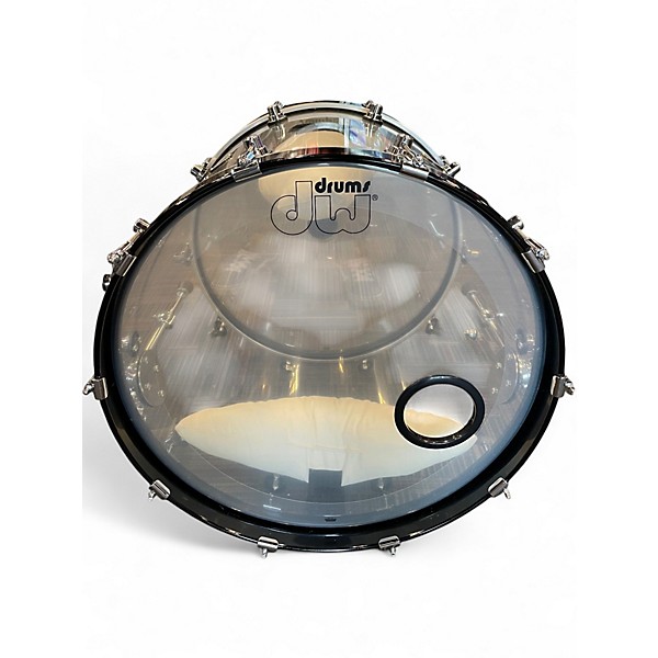 Used DW 5 Piece Design Series Acrylic Clear Drum Kit
