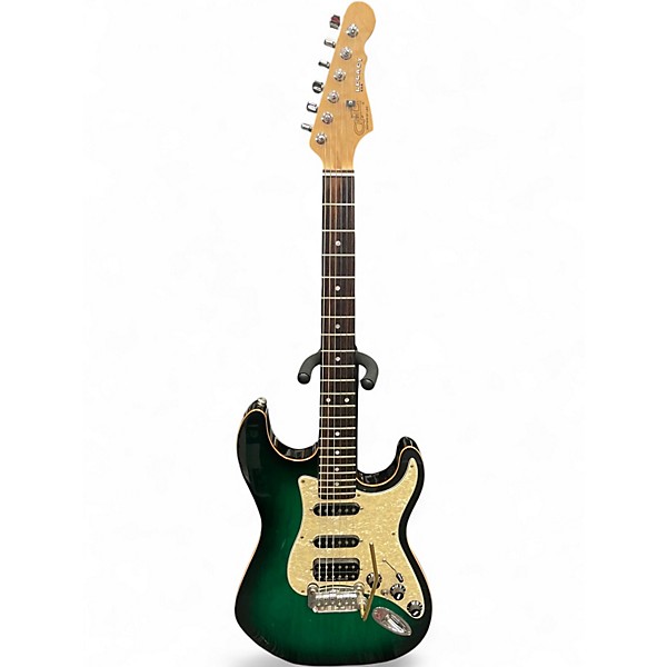 Used G&L S500 LEGACY Trans Green Solid Body Electric Guitar