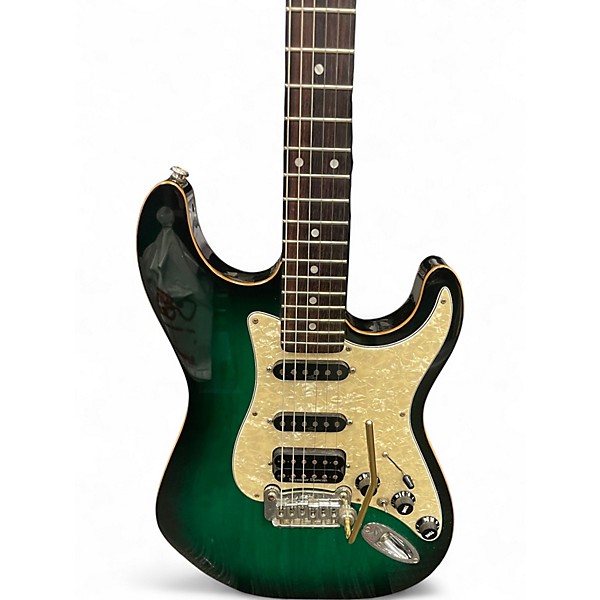 Used G&L S500 LEGACY Trans Green Solid Body Electric Guitar