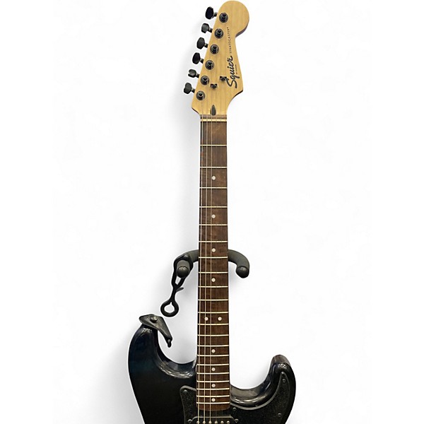 Used Squier Bullet Stratocaster HSS Black Solid Body Electric Guitar