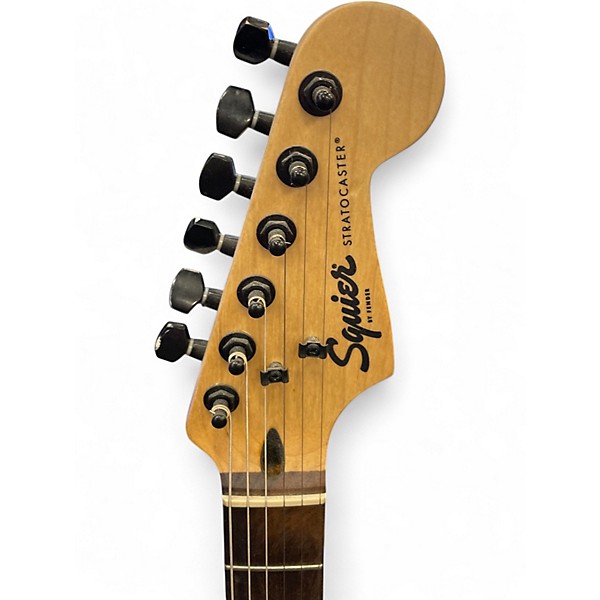 Used Squier Bullet Stratocaster HSS Black Solid Body Electric Guitar