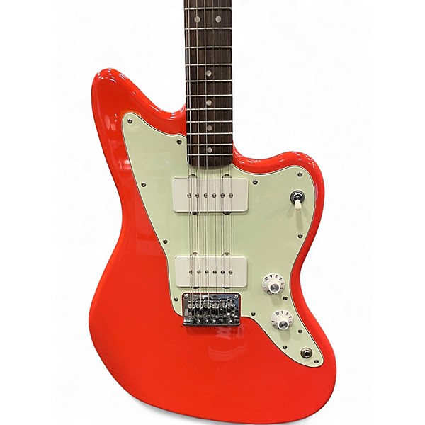Used Squier Paranormal Jazzmaster XII Fiesta Red Solid Body Electric Guitar