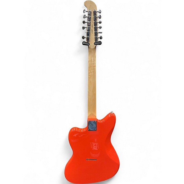 Used Squier Paranormal Jazzmaster XII Fiesta Red Solid Body Electric Guitar